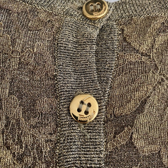 Vintage metal threaded Salvatore Ferragamo Top - Picture 4 of 5
